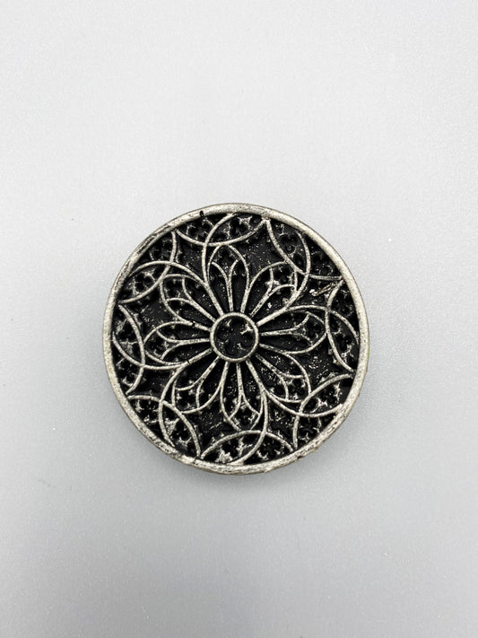 Gothic Cathedral Window Magnet, Hand Painted Resin Sculpture | Medieval Fantasy Decor | Architecture Window Magnet for Gothic Decor