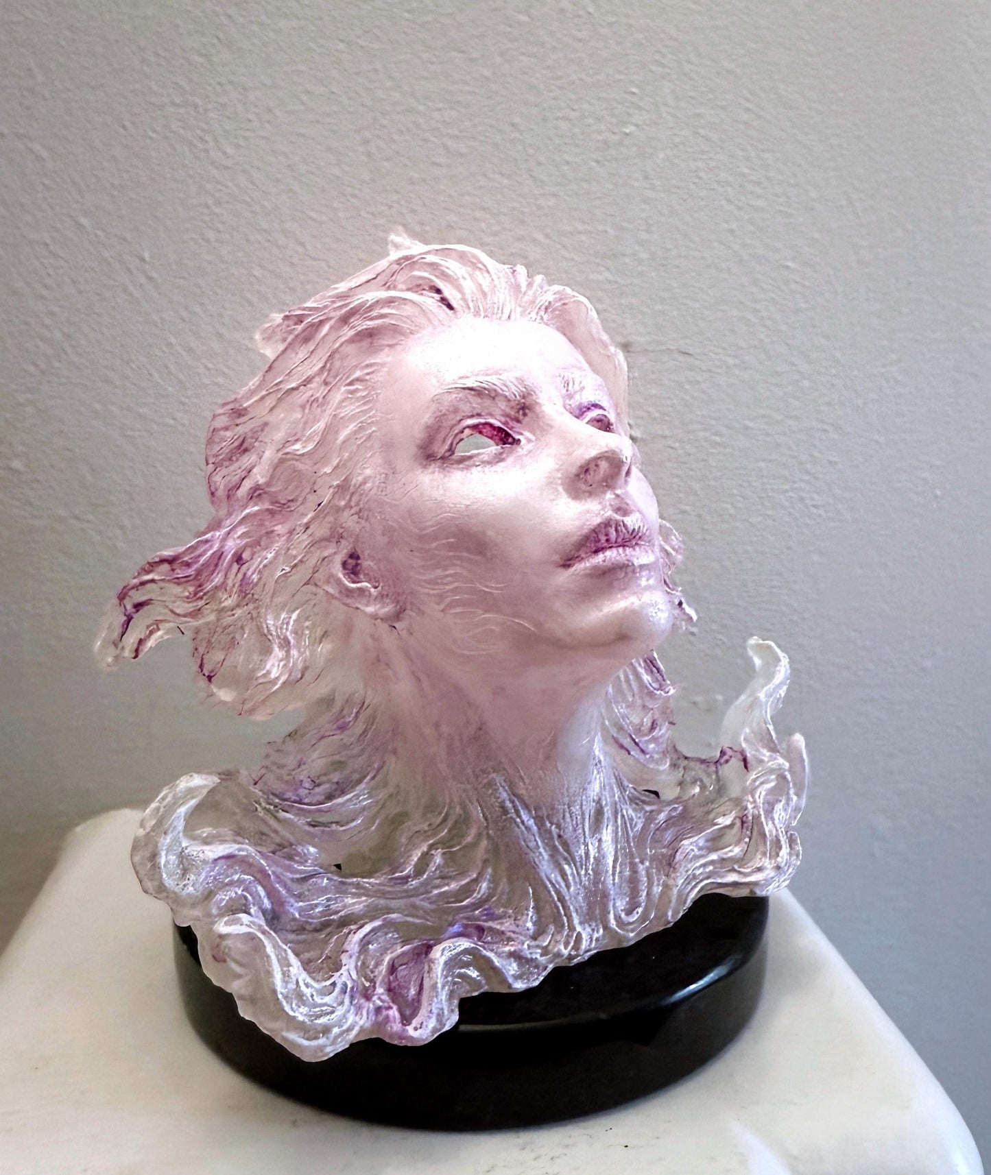 Spirit Summoning Sculpture, with LED Tea Light, Hand Painted Resin Statue | Spooky Gothic Light Feature | Ghost Light for Gothic Home Decor