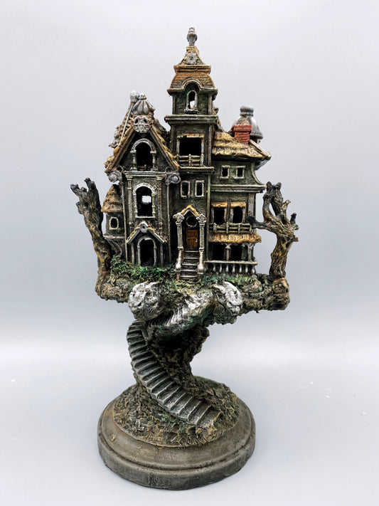 Haunted Mansion, with LED tea light, Full Color