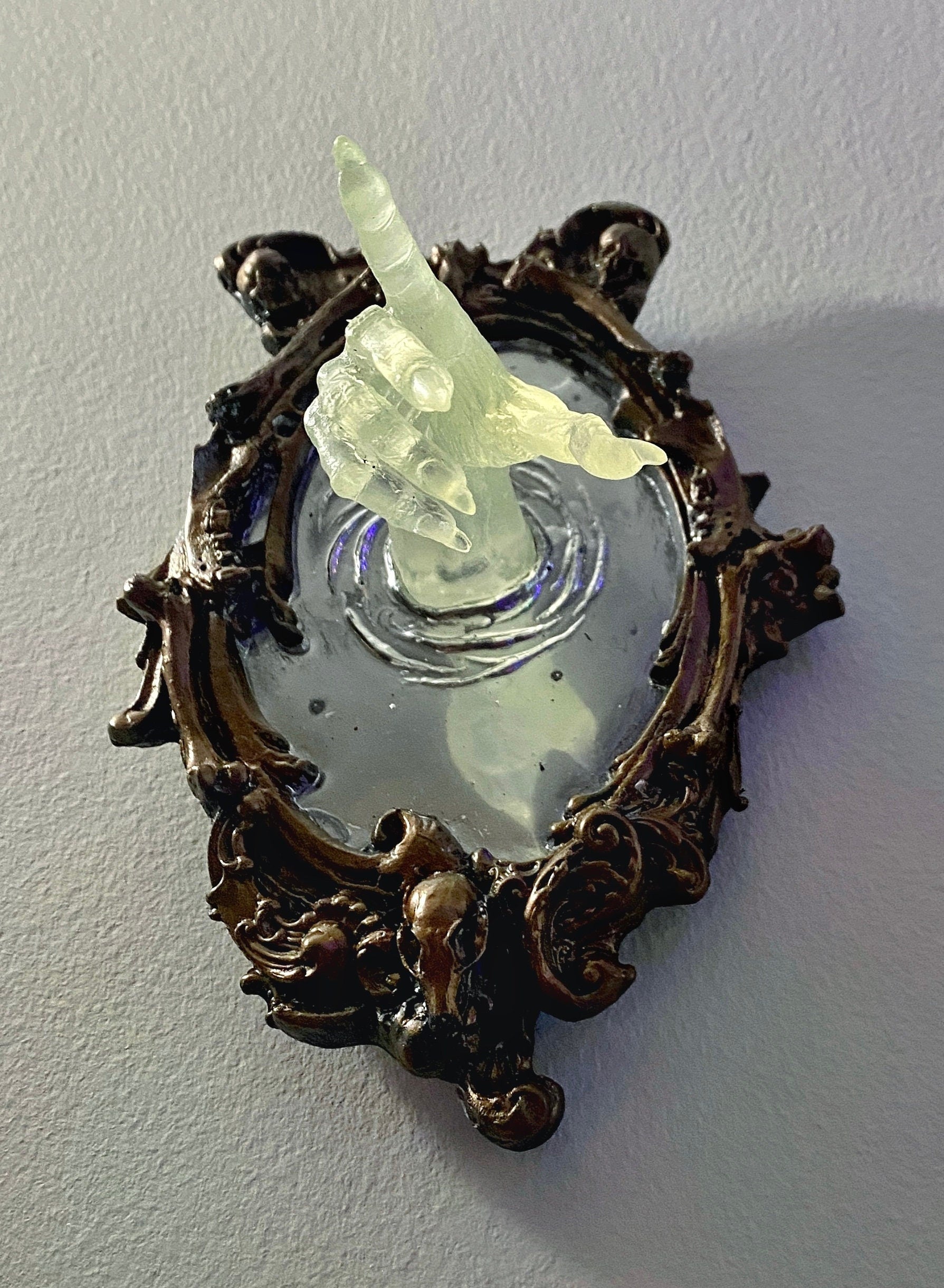 Spectral Hand Wall Plaque, Glow in the Dark